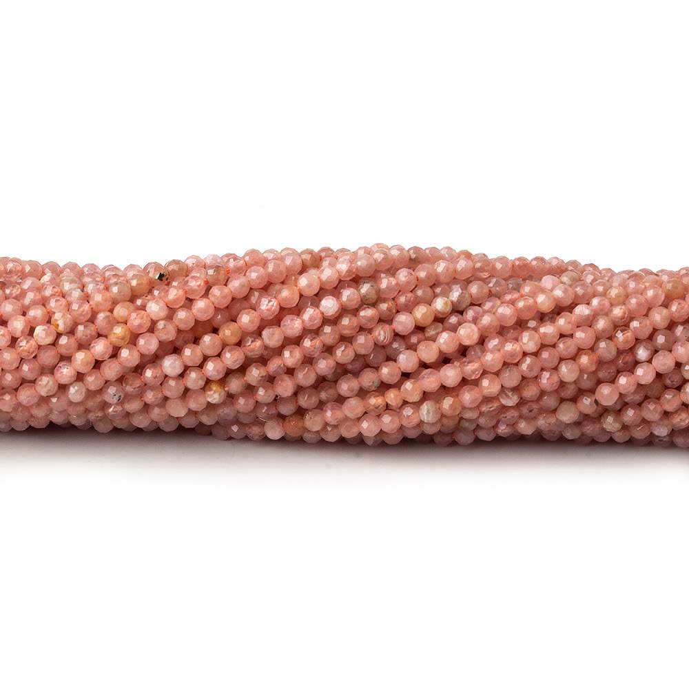 2mm Rhodochrosite micro faceted round beads 12.5 inch 160 pieces