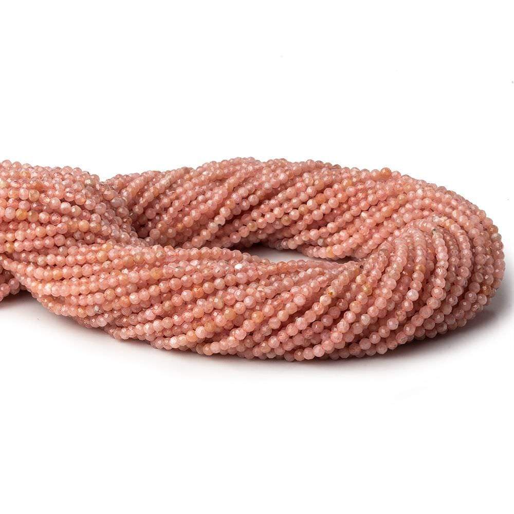 2mm Rhodochrosite micro faceted round beads 12.5 inch 160 pieces