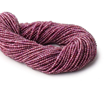 2mm Rhodolite Garnet Micro Faceted Rondelle Beads 13 inch 188 pieces