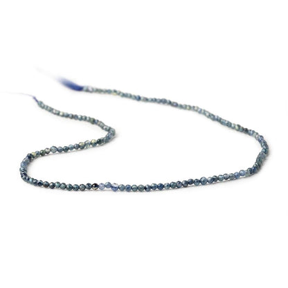 2mm Shaded Blue Sapphire Micro Faceted Rounds 12.5 inch 157 Beads