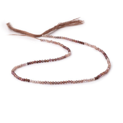 2mm Shaded Brown Spinel Micro Faceted Round Beads 12.5 inch 160 pieces AA