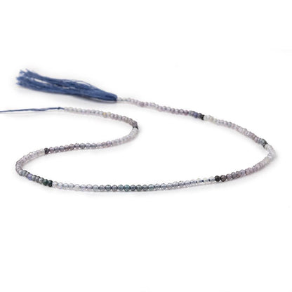 2mm Shaded Purple & Violet Spinel Micro Faceted Round Beads 12.5 inch 160 pieces AA