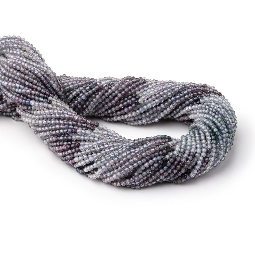 2mm Shaded Purple & Violet Spinel Micro Faceted Round Beads 12.5 inch 160 pieces AA
