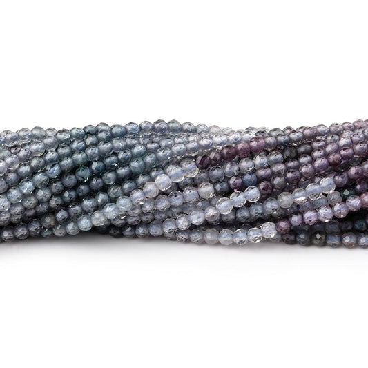 2mm Shaded Purple & Violet Spinel Micro Faceted Round Beads 12.5 inch 160 pieces AA