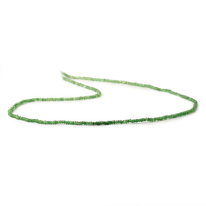 2mm Shaded Tsavorite Garnet Plain Rondelle Beads 18 inch 375 pieces