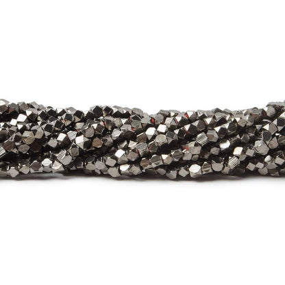 2mm Shiny Faceted Nugget Beads 8 inch 90 pieces