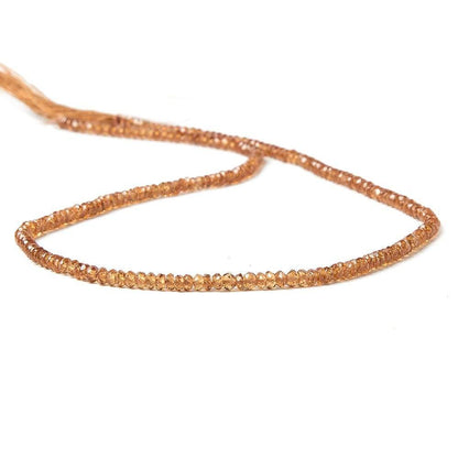 3mm Spessartite Garnet Faceted Rondelle 14 inch 185 pcs