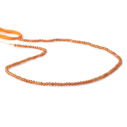 2mm Spessartite Garnet Micro Faceted Round Beads 12.5. inch 157 pieces