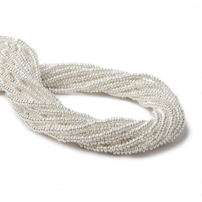 2mm Sterling Silver Plain Disc 8 inch 176 beads