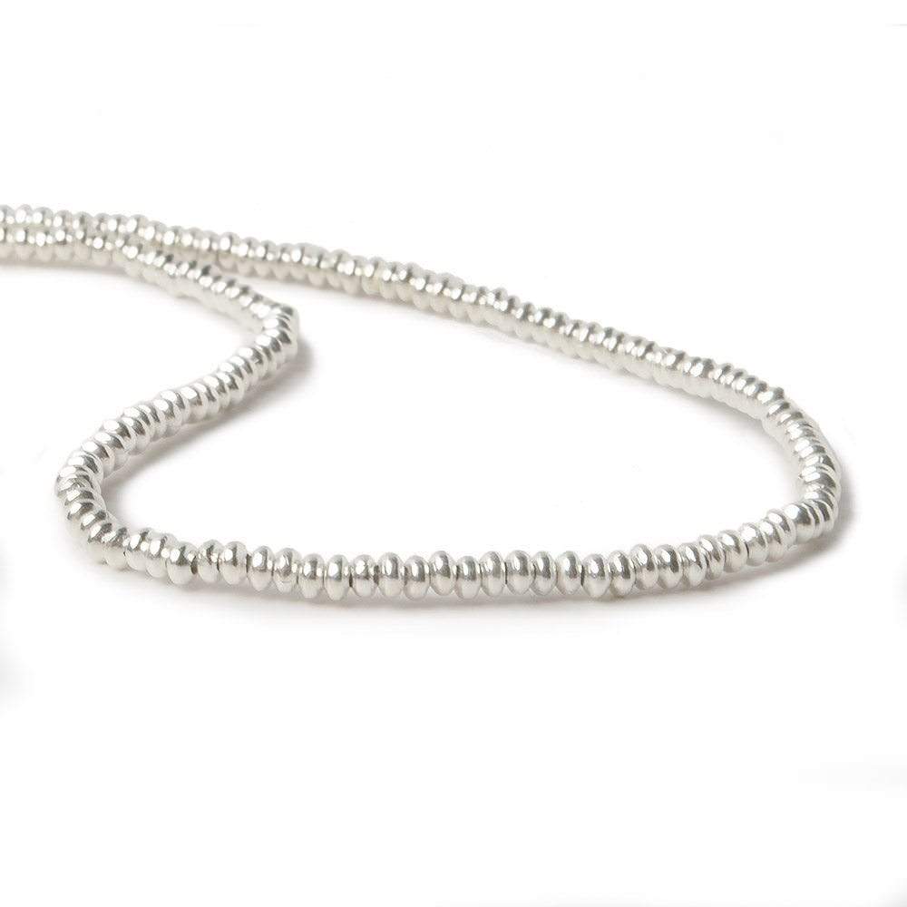 2mm Sterling Silver Plain Disc 8 inch 176 beads