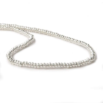 2mm Sterling Silver Plain Disc 8 inch 176 beads