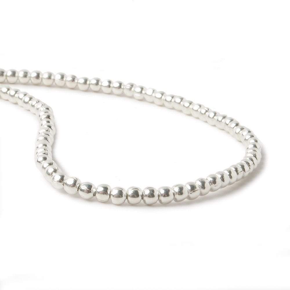 2mm Sterling Silver Plain Round 8 inch 102 beads