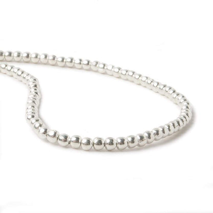 2mm Sterling Silver Plain Round 8 inch 102 beads