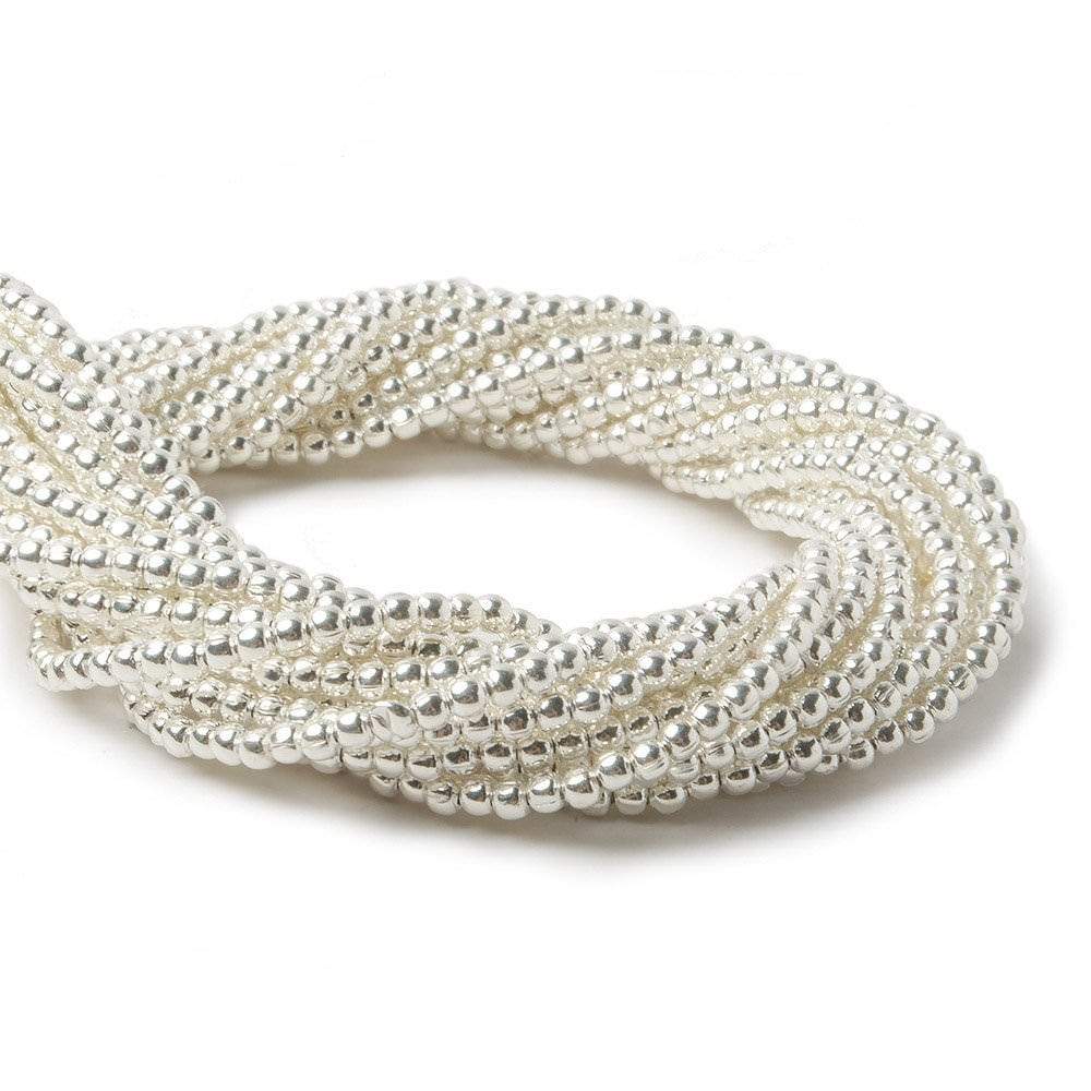 2mm Sterling Silver Plain Round 8 inch 102 beads