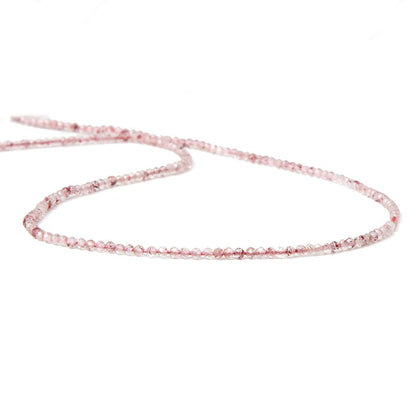 2mm Strawberry Quartz micro-faceted rounds 13 inch 175 beads AAA