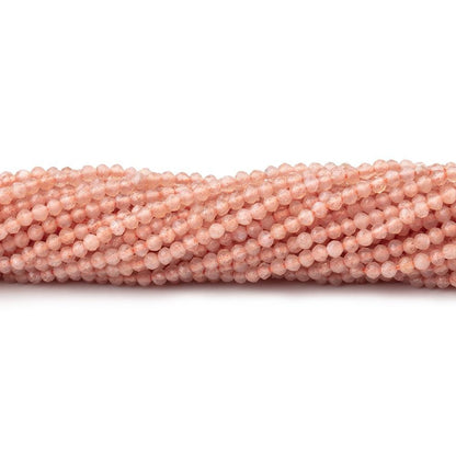 2mm Sunstone microfaceted round beads 13 inch 175 pieces