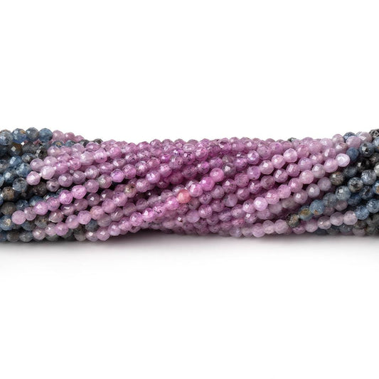 2mm Umba Sapphire Micro Faceted Round Beads 13 inch 164 pieces AAA