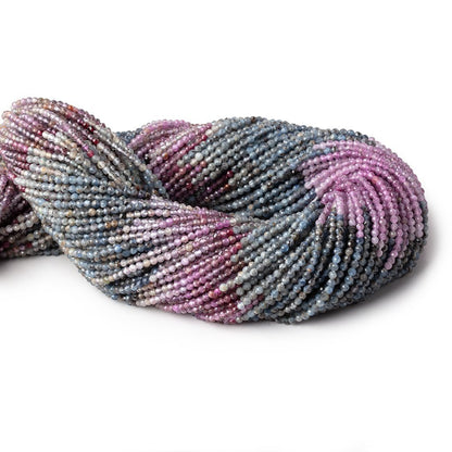 2mm Umba Sapphire Micro Faceted Round Beads 13 inch 164 pieces AAA