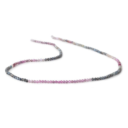 2mm Umba Sapphire Micro Faceted Round Beads 13 inch 164 pieces AAA