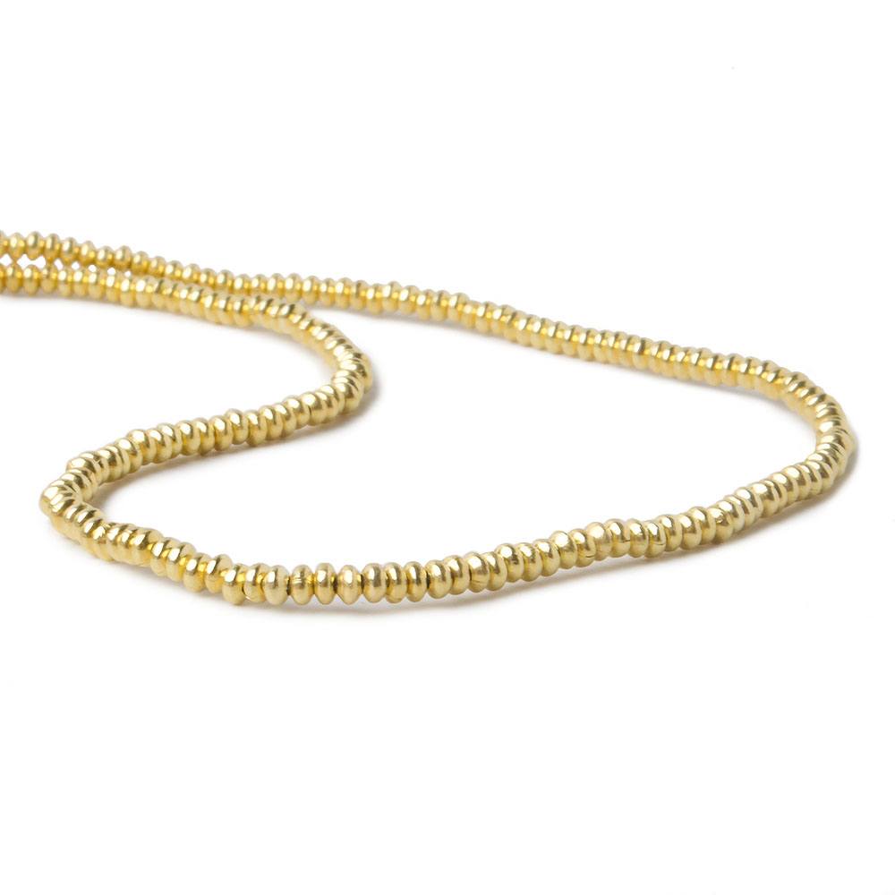 2mm Vermeil Plain Disc 8 inch 168 beads