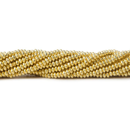 2mm Vermeil Plain Disc 8 inch 168 beads