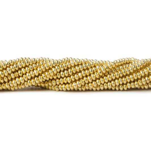 2mm Vermeil Plain Disc 8 inch 168 beads