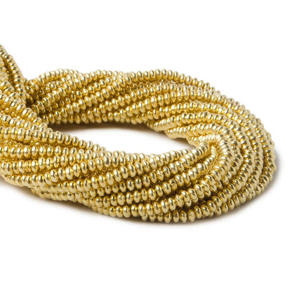 2mm Vermeil Plain Disc 8 inch 168 beads