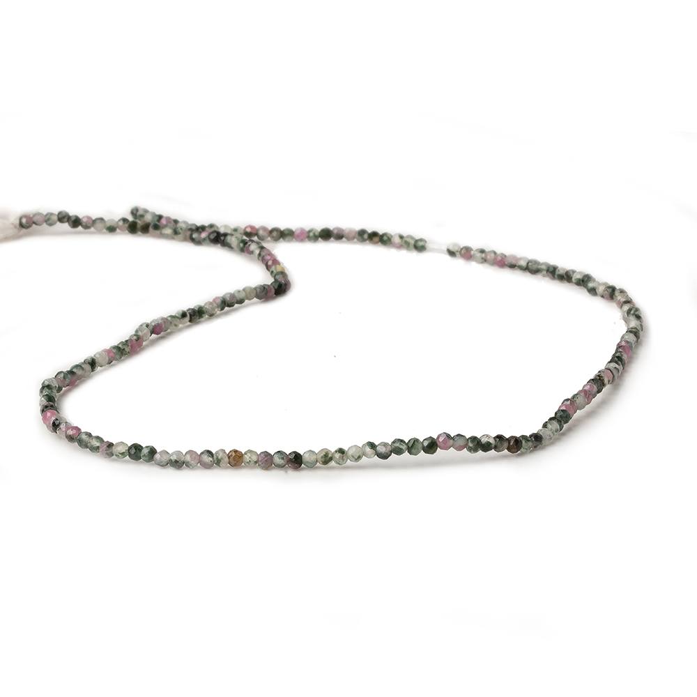 2mm Watermelon Tourmaline micro faceted round beads 12.5 inch 180 pieces