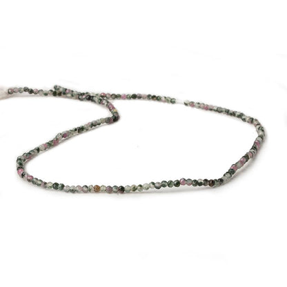 2mm Watermelon Tourmaline micro faceted round beads 12.5 inch 180 pieces