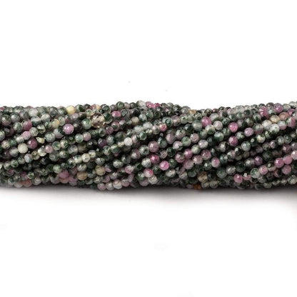 2mm Watermelon Tourmaline micro faceted round beads 12.5 inch 180 pieces