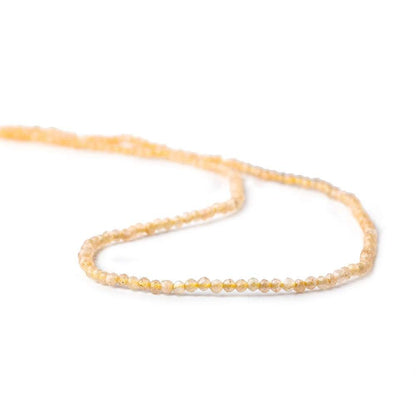 2mm Yellow Aventurine microfaceted round beads 13 inch 175 pieces