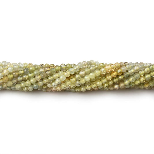 2mm Yellow Sapphire Micro Faceted Round Beads 12.5 inch 180 pieces