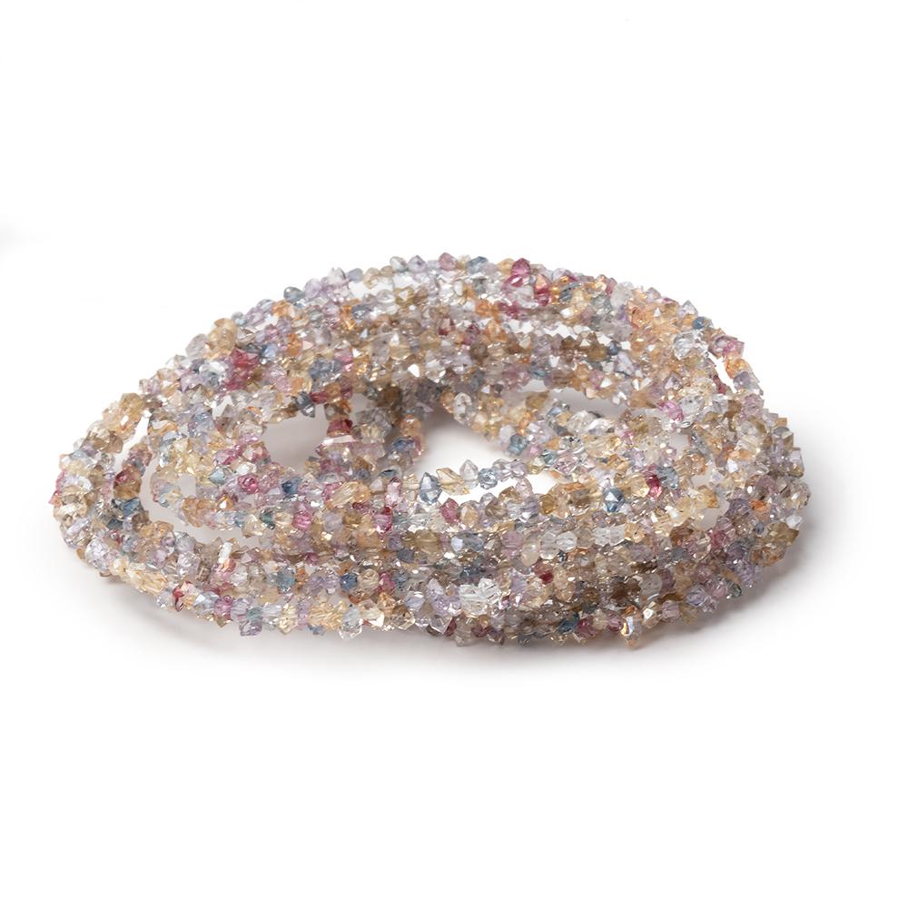 2x1-3x1.5mm Multi Color Double Terminated Quartz Beads 15.5 inch 300 pieces