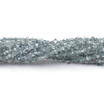 2x1-3x1.5mm Teal Double Terminated Quartz Beads 15.5 inch 300 pieces