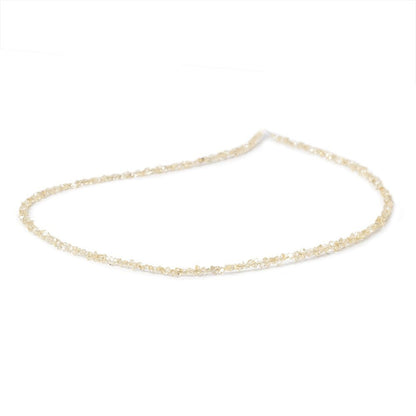 2x1-3x1.5mm Yellow Double Terminated Quartz Beads 15.5 inch 300 pieces