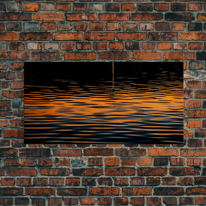 Abstract Wall Art, Ripples Art, Abstract Water Wall Decor, Vibrant Art, Panoramic Wall Decor, Canvas Print, Wall Art, Framed Canvas Art