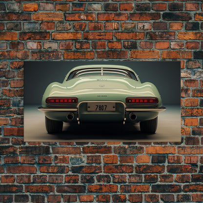 Automotive Art, Classic Car Wall Art, Car Print, Panoramic Art, Wall Art, Canvas Art, Landscape Art, Landscape Print, Car Lover Gift, Office