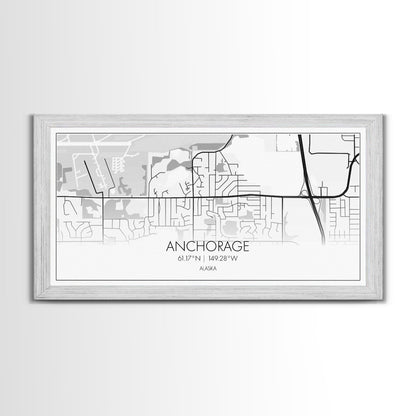 Anchorage Street Map, Alaska Map, Map Print, Modern Art, Wall Art, Canvas Print, Bedroom Décor, City Map Wall Art, Minimalist Décor, Prints