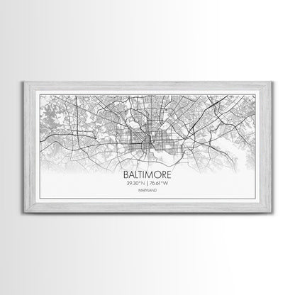 Baltimore Street Map, Maryland Map, Map Print, Modern Art, Wall Art, Canvas Print, Home Office Wall Art, Non Binary Gifts, Camper Décor