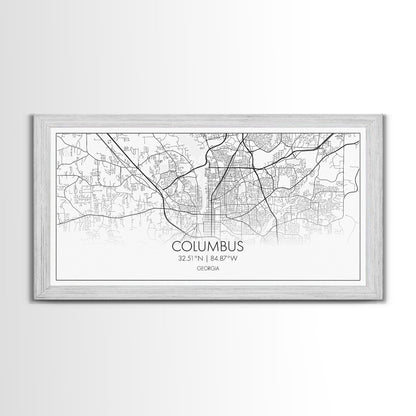 Columbus Street Map, Georgia Map, Map Print, Modern Art, Wall Art, Canvas Art, Couple Wall Décor, Bedroom Décor Man, Appreciation Gift