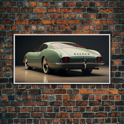Classic Car Wall Art, Car Art, Automotive Art, Panoramic Art, Wall Art, Canvas Art, Landscape Art, Landscape Print, Gift For Car Lovers