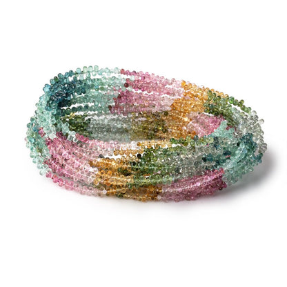 2x1.5-4x2mm Afghani Tourmaline Micro Faceted Tear Drop Beads 17 inch 342 pieces AAA