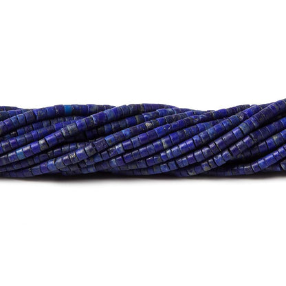 2x1.5mm Lapis Lazuli micro-plain tube beads 13.5 inches AA Grade