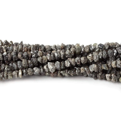 2x2-3x3mm Platinum Grey Diamond Unfaceted Nugget Beads 15 inch 220 pieces
