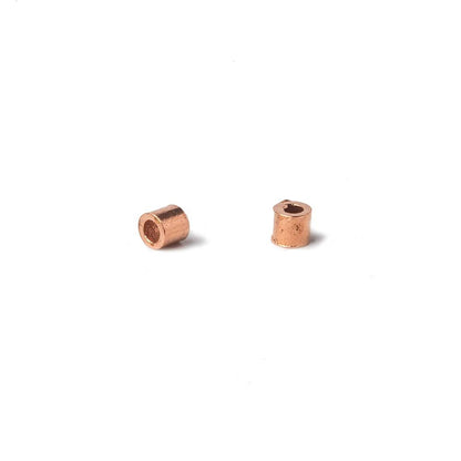 2x2mm Copper Crimp Beads Sold 100 per bag