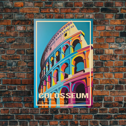 Colosseum, Rome Wall Art, Italy Travel Poster, Europe Wall Art, Travel Wall Print, Travel Poster, Travel Wall Art, Canvas Wall Print