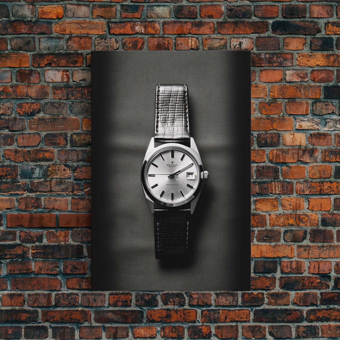 Classic Wrist Watch Wall Art, Watch Art, Watch Face, Black And White, Minimalist Print, Wall Decor, Canvas Print, Wall Art, Framed Canvas