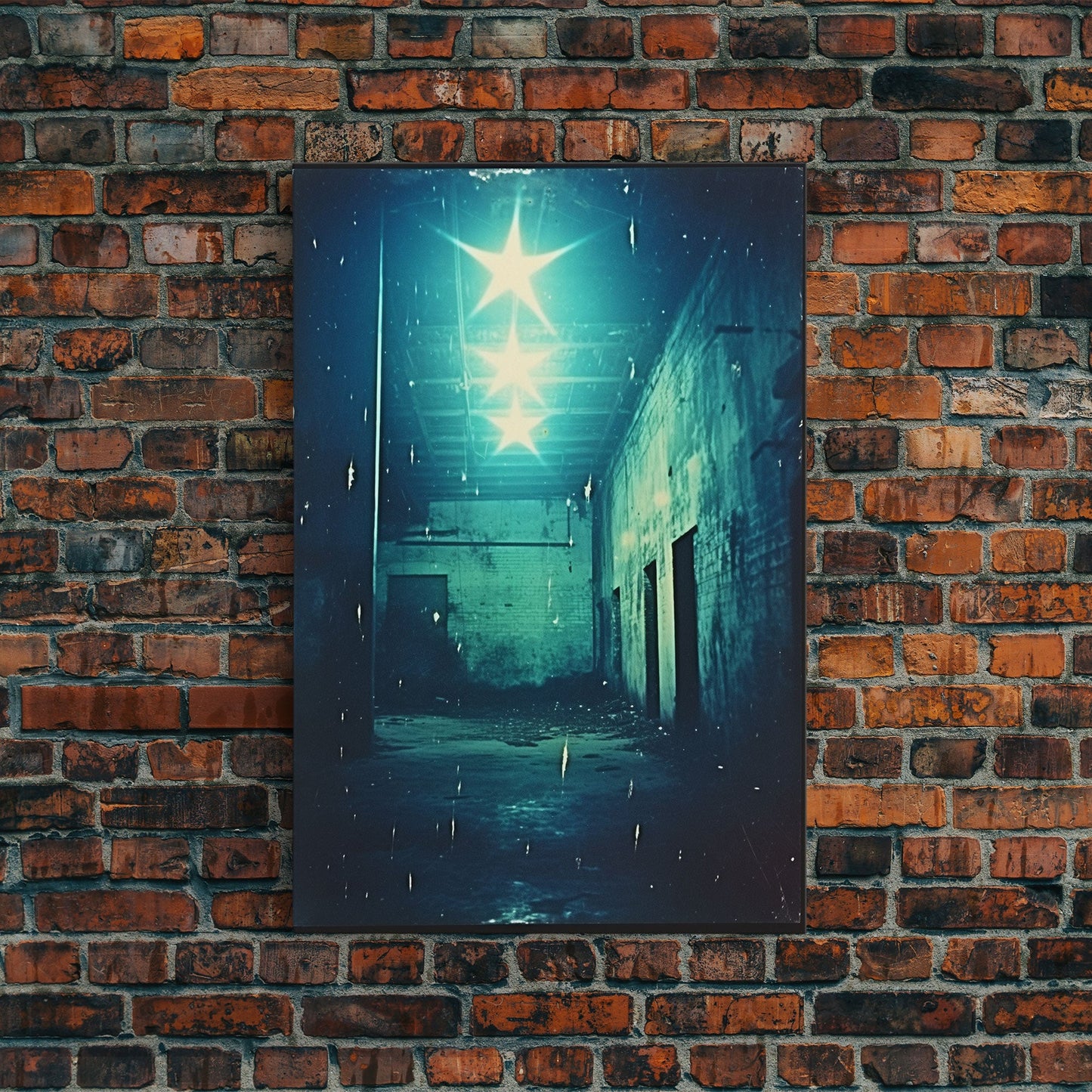 Abandoned Building, Spooky Art Print, Horror Home Decor, Canvas Print, Wall Hanging, Portrait Art, Anniversary Gift, Tiny House Decor