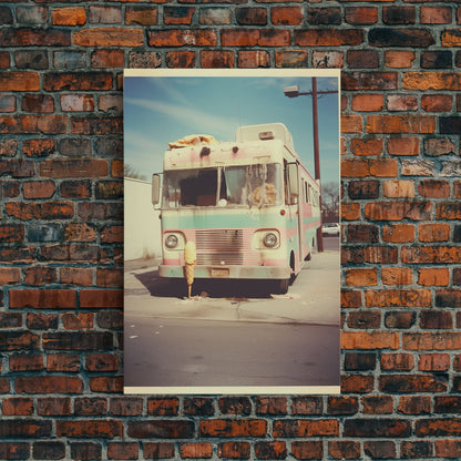 Bus, Urban Wall Art, City Art Print, Canvas Print, Wall Hanging, Portrait Art, Urban Art, Apartment Wall Decor, Family Room Art, RV Decor