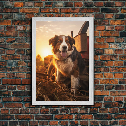 Bernese Mountain Dog Wall Print, Dog Wall Art, Farmhouse Wall Art, Wall Art, Framed Wall Art, Framed Canvas. Wall Print, Wall Canvas